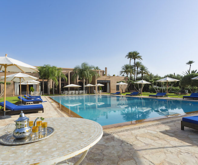 Noor el jena Tika piscine jardin palmeraie